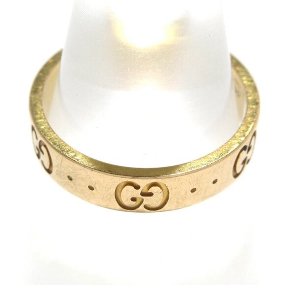 Auth GUCCI Icon - 18K Rose Gold Ring - Picture 1 of 6